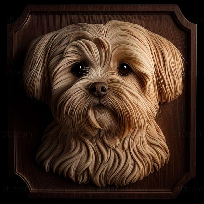 3D model Maltese Lapdog dog (STL)